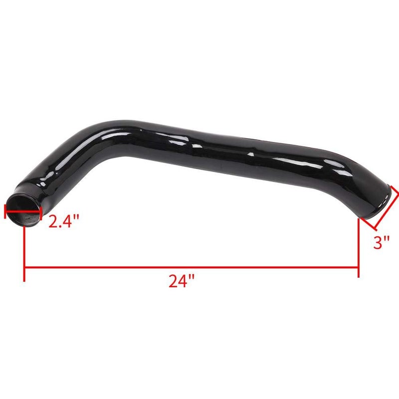MOOSUN Turbo Intercooler kit Pipe Boot for Ford 6.0L CAC Intercooler Pipe Boot kit 03-07 Tube Powerstroke for Ford F250 F350 F450 F550 (Black) - Image 2
